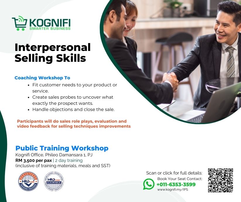 Interpersonal Selling Skills Public Training - Kognifi