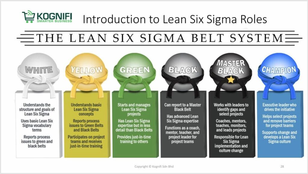 Introduction of Lean Six Sigma Belt System - kognifi