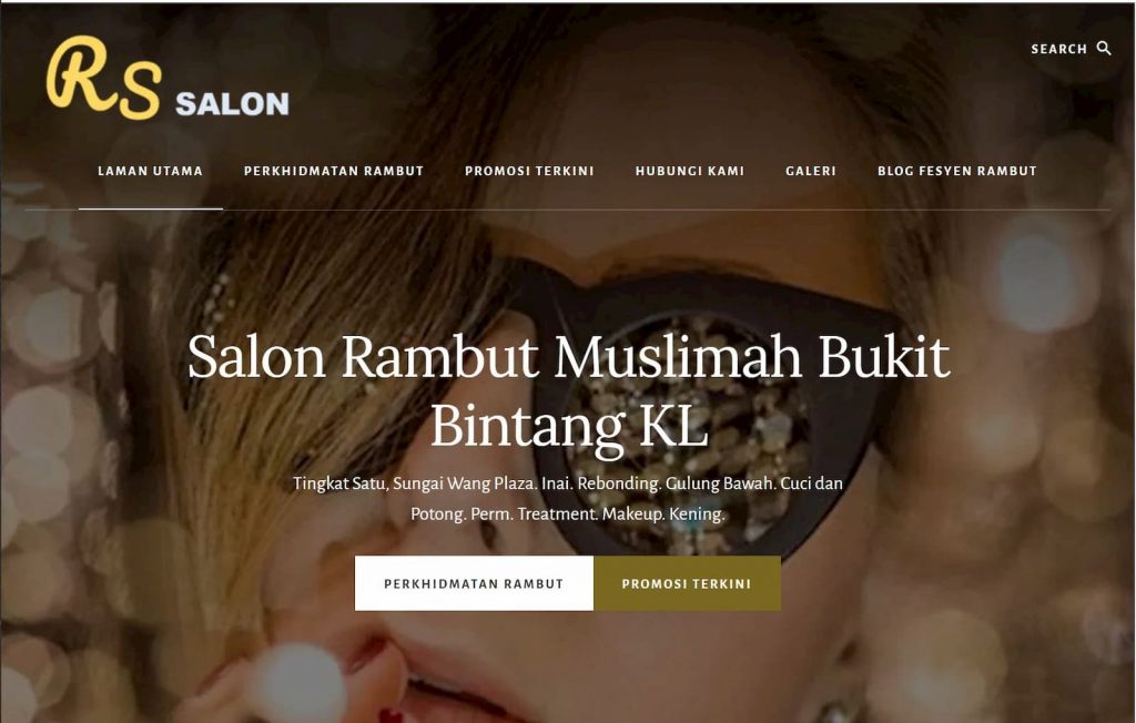 RS Salon Sg Wang KL Wesbite