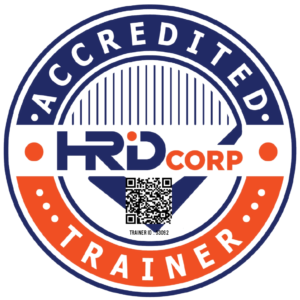 HRD Corp 认证培训师徽章,Azeli Jalaludin,培训师编号 53092